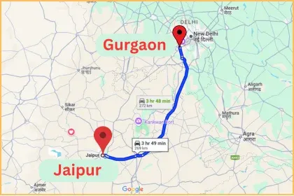Jaipur to Gurgaon Taxi Service or one way taxi